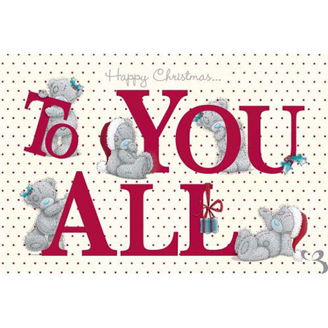 To You All Me to You Bear Christmas Card £3.59